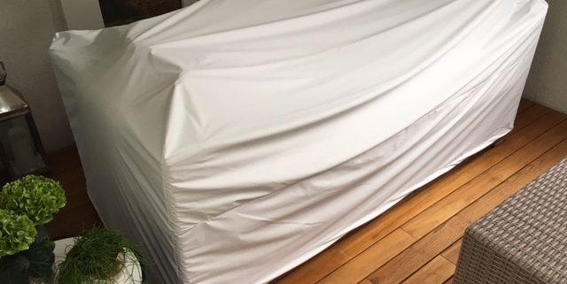 Abdeckung in weiß auf Maß