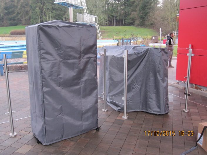 Drehkreuzabdeckung, Kassenautomat Schutzhülle