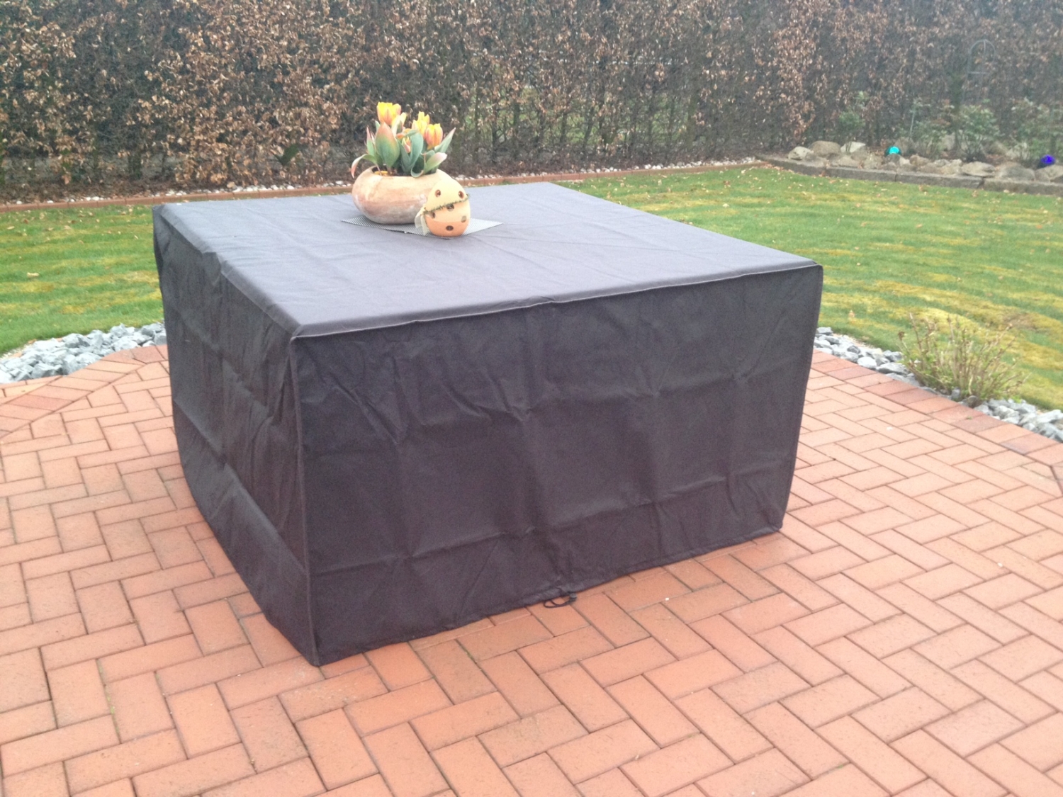 Gartenmöbel Abdeckung 250x150x70cm - Wasserdicht 600D Oxford Winterfest