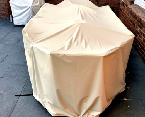 Tisschgruppenabdeckung 6 Stühle und 1 Bank abgedeckt