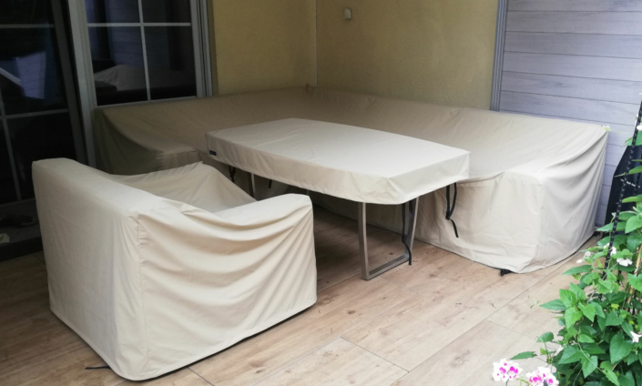 housse de protection pour groupes de tables