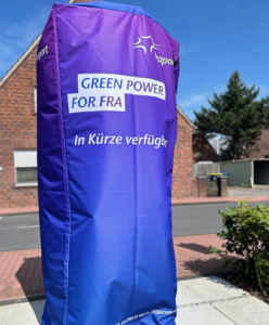 Bedruckte Ladesäulenabdeckung für HYC300 von Alpitronic