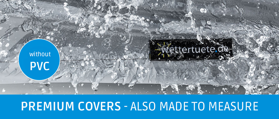 Wettertuete.de manufactures high quality protective covers for your garden furniture, garden lounge, beach chairs, umbrellas