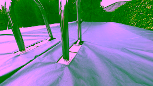 Poolabdeckung mit Aussparung für Leiter nach Maß