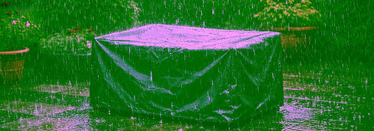 Dauerregen bei Gartenmöbel Abdeckungen