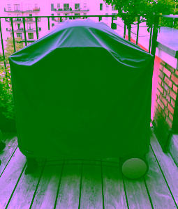 Abdeckung für Weber Grill Q300 als exemplarisches Beispiel